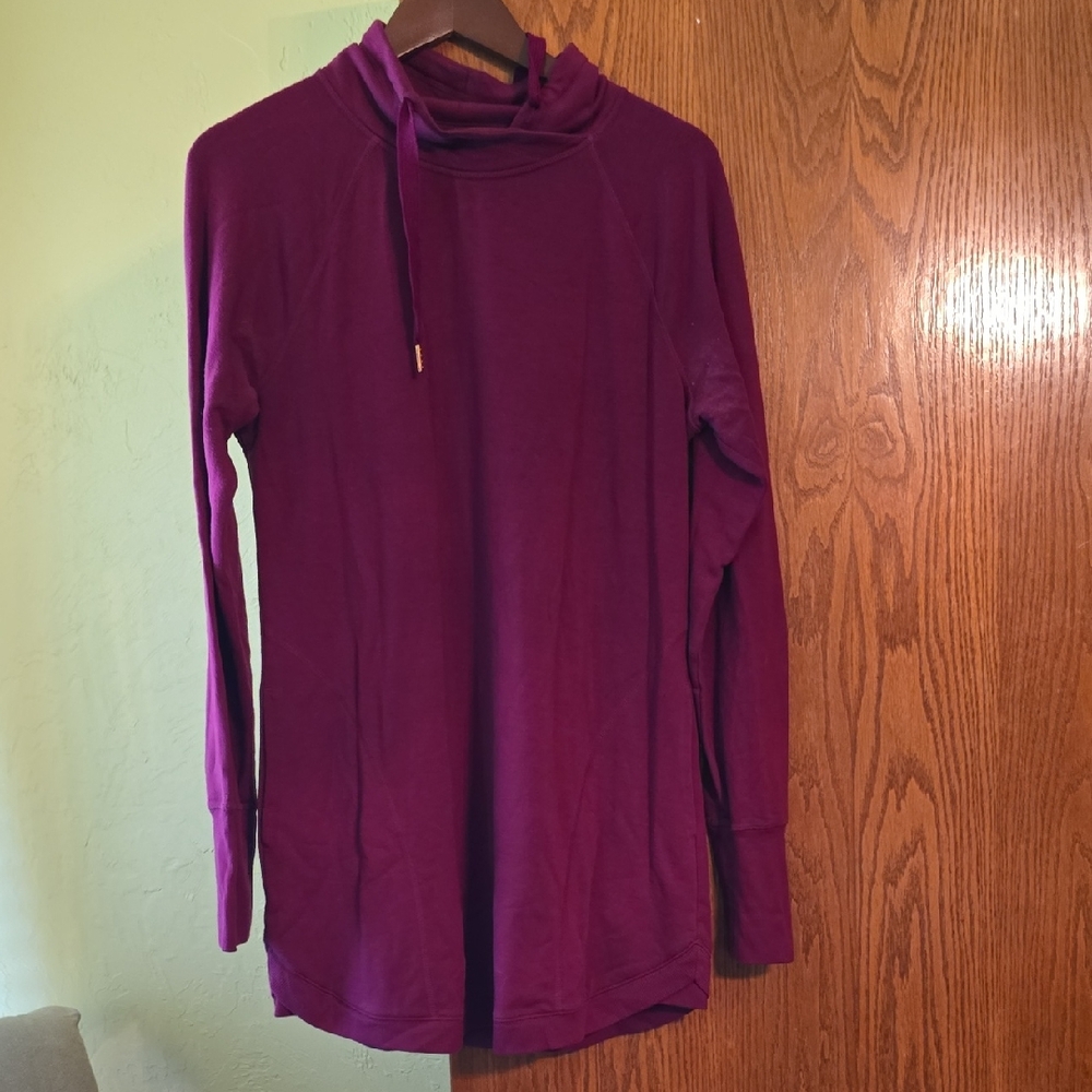 Tek Gear Burgundy Long Sleeve Tunic Top